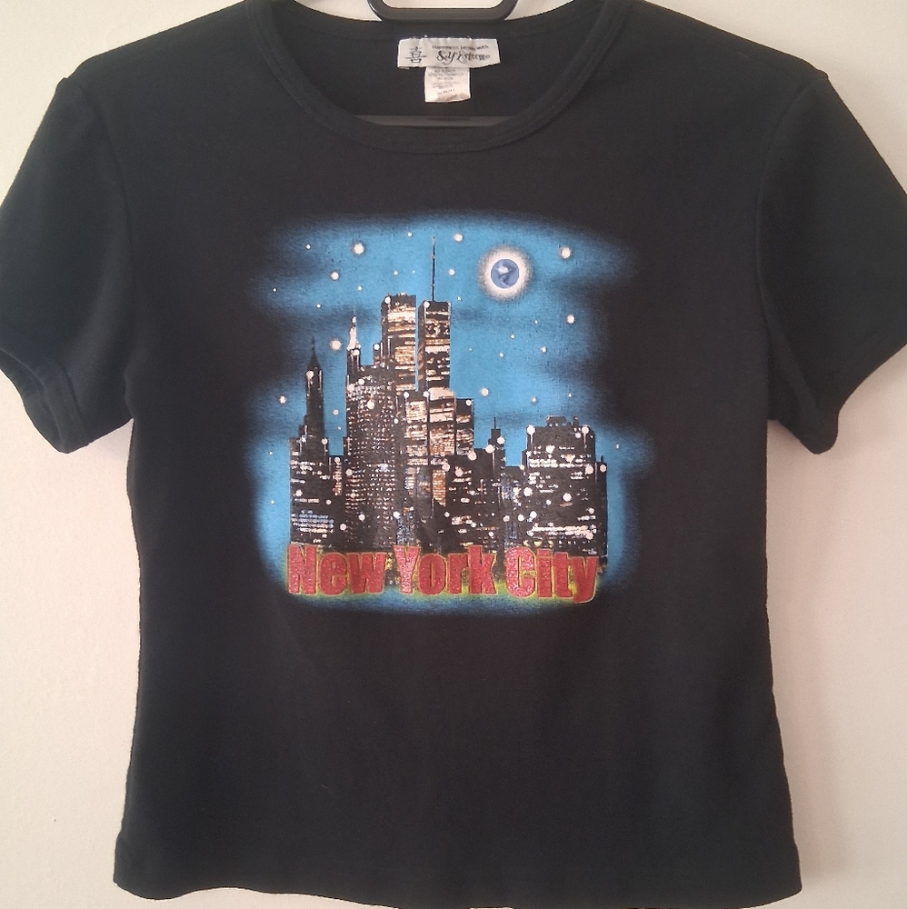 Self Esteem Pre 9-11 New York City Skyline  Vintage Tee